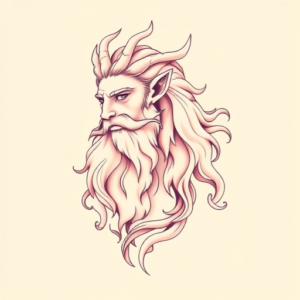 Pastel Color Zeus Tattoo