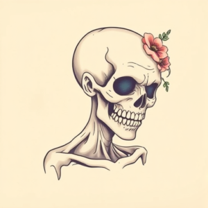 Pastel Color Zombie Tattoo