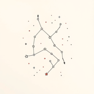 Pastel Constellation Tattoo