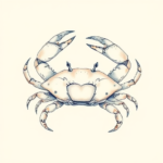 Pastel Crab Tattoo