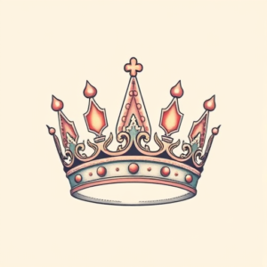 Pastel Crown Tattoo