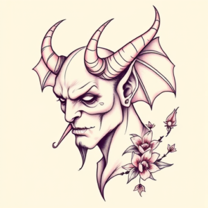 Pastel Devil Tattoo