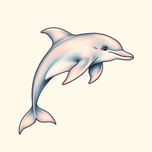 Pastel Dolphin Tattoo
