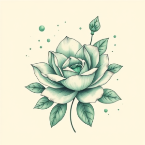 Pastel Emerald Tattoo