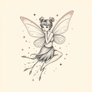 Pastel Fairy Tattoo