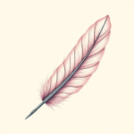 Pastel Feather Tattoo