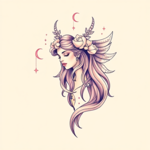 Pastel Gemini Tattoo