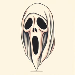 Pastel Ghostface Tattoo