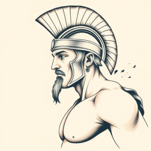 Pastel Gladiator Tattoo