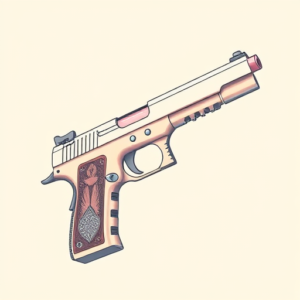 Pastel Glock Tattoo