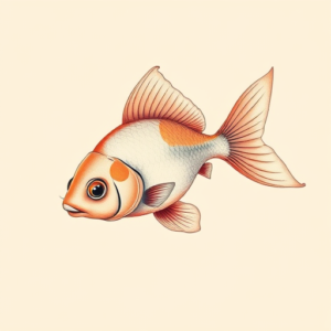 Pastel Goldfish Tattoo