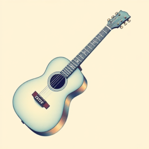 Pastel Guitar Tattoo