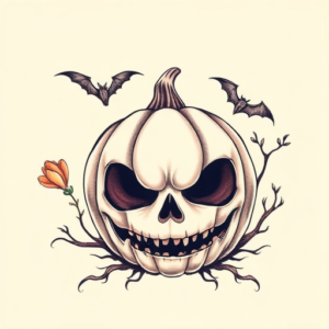 Pastel Halloween Tattoo