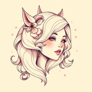 Pastel Hannya Tattoo