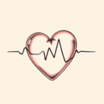 Pastel Heartbeat Tattoo