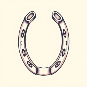 Pastel Horseshoe Tattoo