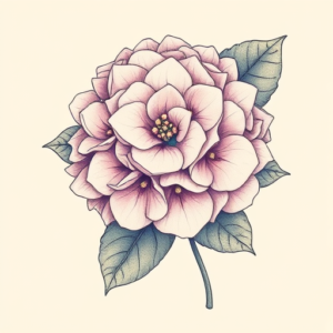Pastel Hydrangea Tattoo