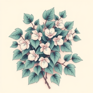 Pastel Ivy Tattoo