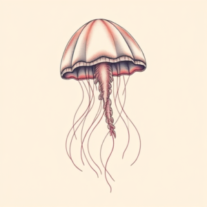 Pastel Jellyfish Tattoo