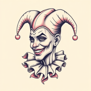 Pastel Jester Tattoo