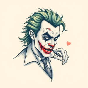 Pastel Joker Tattoo