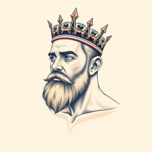 Pastel King Tattoo