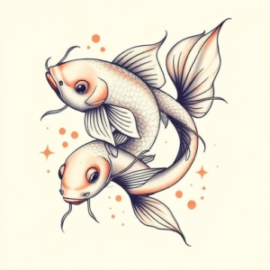 Pastel Koi Tattoo