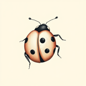 Pastel Ladybug Tattoo