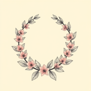 Pastel Laurel Tattoo