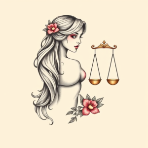 Pastel Libra Tattoo