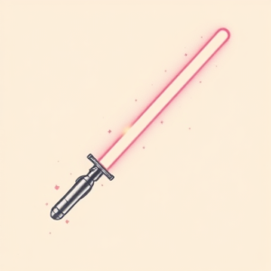 Pastel Lightsaber Tattoo