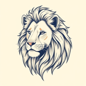 Pastel Lioness Tattoo