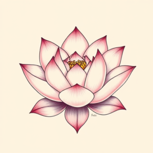 Pastel Lotus Tattoo