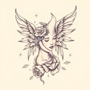 Pastel Lucifer Tattoo