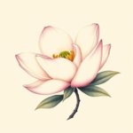 Pastel Magnolia Tattoo