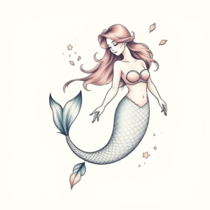 Pastel Mermaid Tattoo