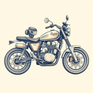 Pastel Motorcycle Tattoo