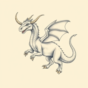 Pastel Mythosaur Tattoo