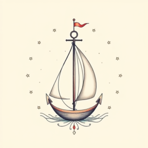 Pastel Nautical Tattoo