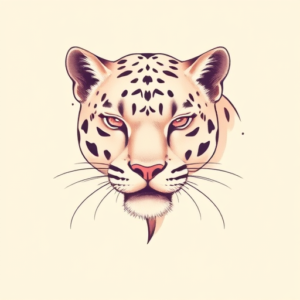 Pastel Panther Tattoo