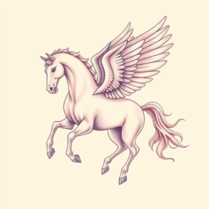 Pastel Pegasus Tattoo
