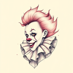 Pastel Pennywise Tattoo