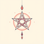 Pastel Pentagram Tattoo