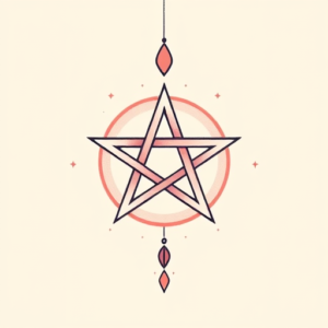 Pastel Pentagram Tattoo