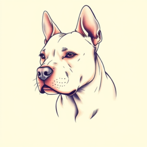 Pastel Pitbull Tattoo