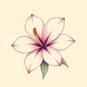 Pastel Plumeria Tattoo