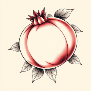 Pastel Pomegranate Tattoo