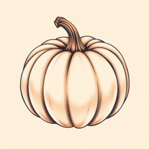 Pastel Pumpkin Tattoo