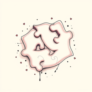 Pastel Puzzle Tattoo