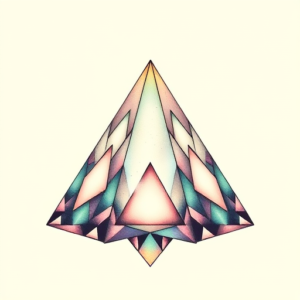 Pastel Pyramid Tattoo